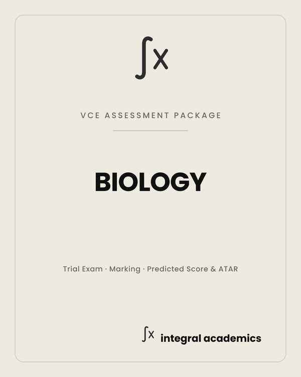 Biology VCE Assessment Package cover