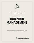 Business Management VCE Assessment Package cover