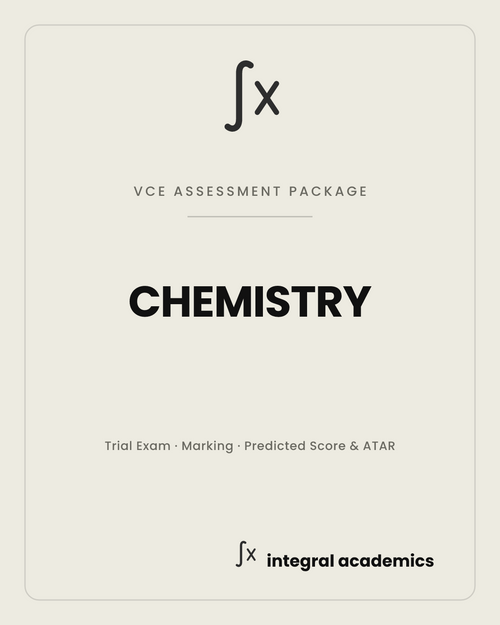 Chemistry VCE Assessment Package cover