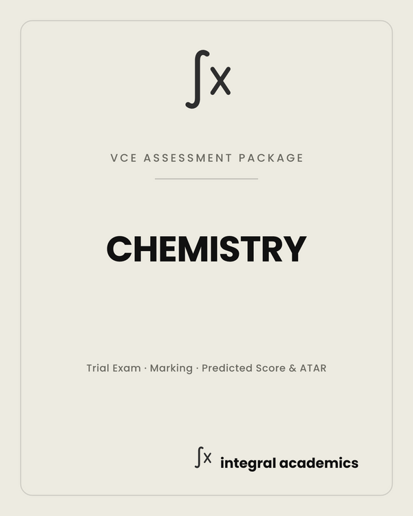 Chemistry VCE Assessment Package cover