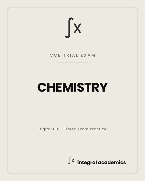 Chemistry VCE trial exam cover