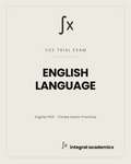 English Language VCE trial exam cover