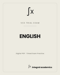 English VCE trial exam cover