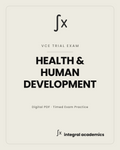 Health & Human Development VCE trial exam cover