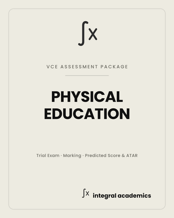 Physical Education VCE Assessment Package cover