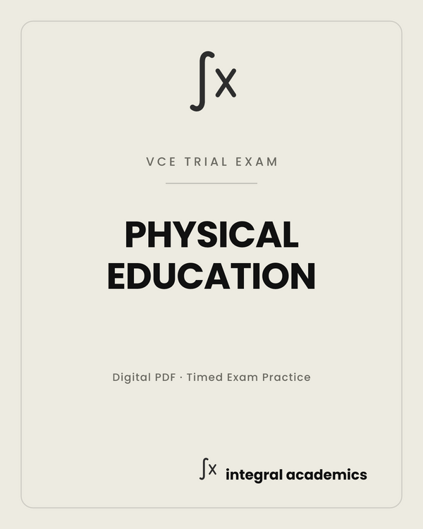 Physical Education VCE trial exam cover