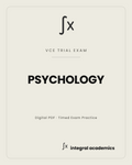 Psychology VCE trial exam cover