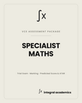 Specialist Maths VCE Assessment Package cover
